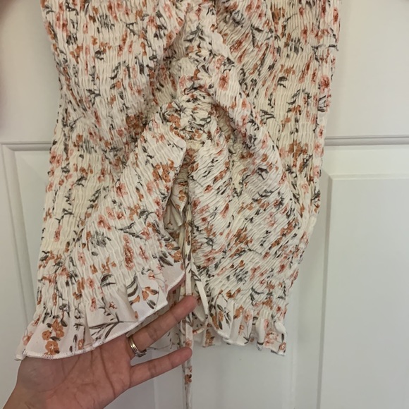 HOUSE OF CHIC Elegant Lady Pink Floral Off Shoulder Long, size Large - Picture 4 of 7